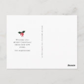 De nieuwe kerst-moedwillige koninklijke aankondigi briefkaart (Achterkant)