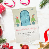 De nieuwe kerst-moedwillige koninklijke aankondigi notitiekaartje