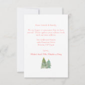 De nieuwe kerst-moedwillige koninklijke aankondigi notitiekaartje (Achterkant)