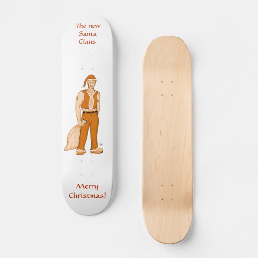 De nieuwe kerstkerstman. persoonlijk skateboard (Voorkant)