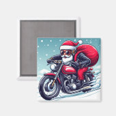 De nieuwe kerstman - humor magneet (Voorkant / Achterkant)