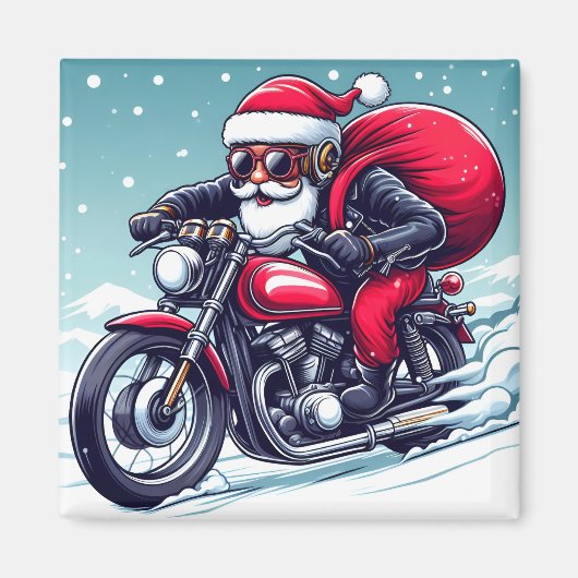 De nieuwe kerstman - humor magneet (Voorkant)