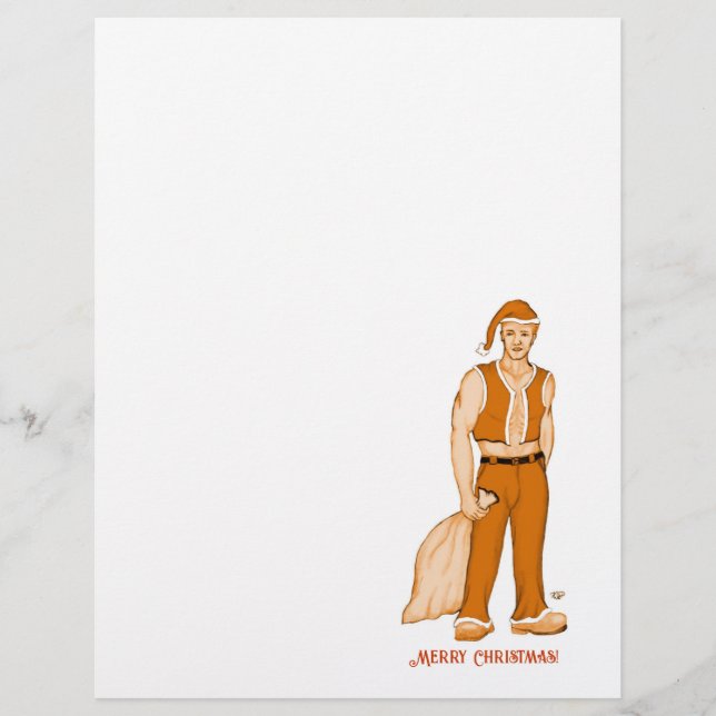 De nieuwe kerstman - vrolijk kerstfeest! briefhoofd (Voorkant)