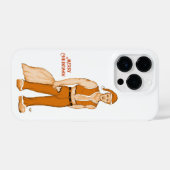 De nieuwe kerstman - vrolijk kerstfeest! iPhone hoesje (Achterkant horizontaal)