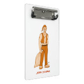 De nieuwe kerstman - vrolijk kerstfeest! mini klembord (Schuin)