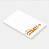 De nieuwe kerstman - vrolijk kerstfeest! post-it® notes (Schuin)