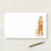 De nieuwe kerstman - vrolijk kerstfeest! post-it® notes (Op bureau)