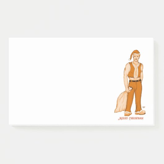 De nieuwe kerstman - vrolijk kerstfeest! post-it® notes (Voorkant)