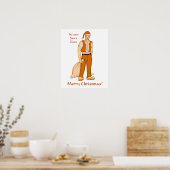 De nieuwe kerstman - vrolijk kerstfeest! poster (Keuken)