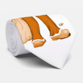 De nieuwe kerstman - vrolijk kerstfeest! stropdas (Opgerold)