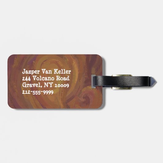 De nieuwe kleren van de keizer bagagelabel (Achterkant horizontaal)