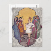 De nieuwe kleren van de keizer briefkaart (Voorkant / Achterkant)