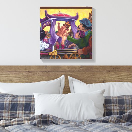 De nieuwe kleren van de keizer canvas afdruk (Insitu (Slaapkamer))