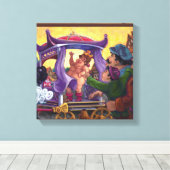 De nieuwe kleren van de keizer canvas afdruk (Insitu (Houten vloer))