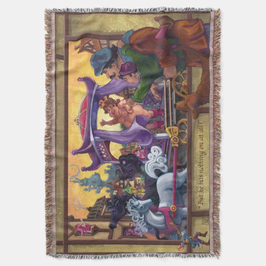 De nieuwe kleren van de keizer deken (Voorkant Verticaal)