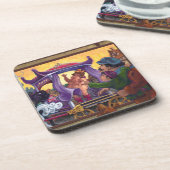 De nieuwe kleren van de keizer drankjes onderzetter (Linkerzijde)