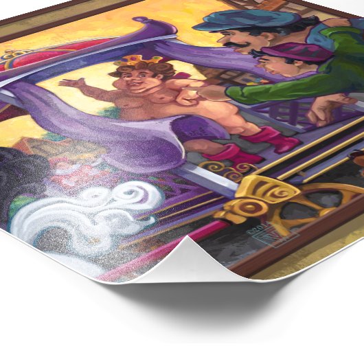 De nieuwe kleren van de keizer foto afdruk (Hoek)