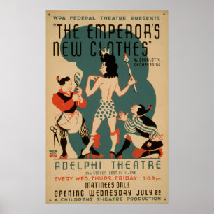 De nieuwe kleren van de keizer  het Theater van WP Poster