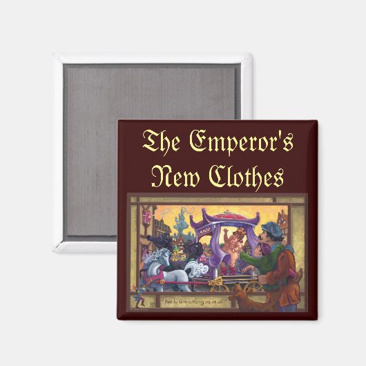 De nieuwe kleren van de keizer magneet (Voorkant / Achterkant)