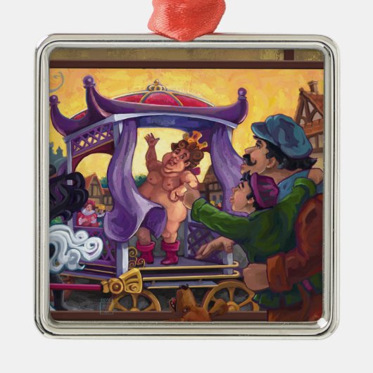 De nieuwe kleren van de keizer metalen ornament (Voorkant)