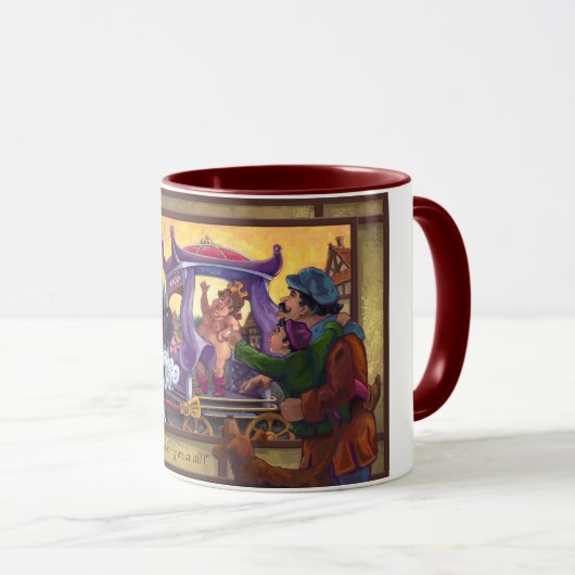 De nieuwe kleren van de keizer mok (Voorkant rechts)