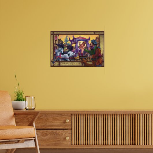 De nieuwe kleren van de keizer poster (Woonkamer 2)