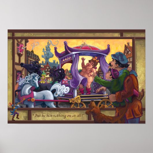 De nieuwe kleren van de keizer poster (Voorkant)