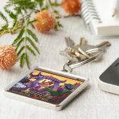 De nieuwe kleren van de keizer sleutelhanger (Zijkant)