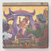 De nieuwe kleren van de keizer stenen onderzetter (Voorkant)