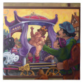 De nieuwe kleren van de keizer tegeltje (Voorkant)