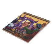 De nieuwe kleren van de keizer tegeltje (Zijkant)