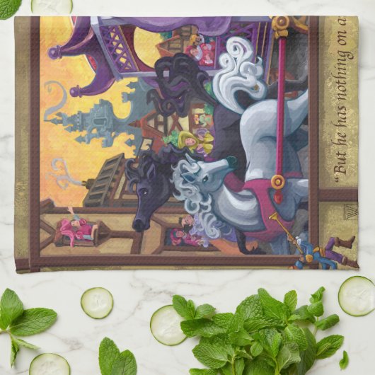 De nieuwe kleren van de keizer theedoek (Gevouwen)