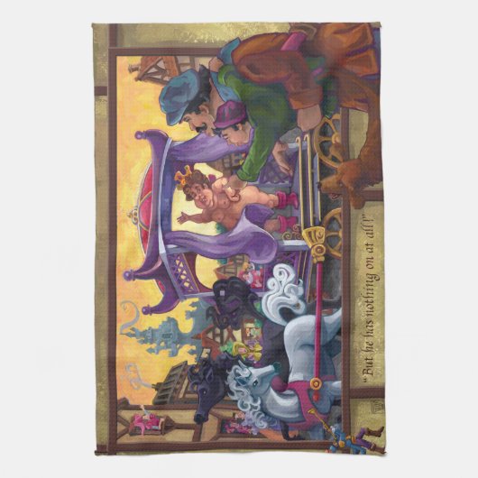 De nieuwe kleren van de keizer theedoek (Verticaal)