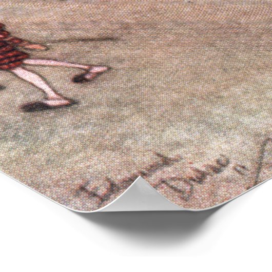 De nieuwe kleren van de keizer van Edmund Dulac Poster (Hoek)