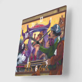 De nieuwe kleren van de keizer vierkante klok (Hoek)