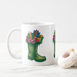 De Nieuwe Laarzen van de Kerstman Koffiemok