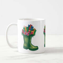 De Nieuwe Laarzen van de Kerstman Koffiemok