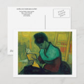 De nieuwe lezer, Van Gogh Fine Art Briefkaart (Voorkant / Achterkant)