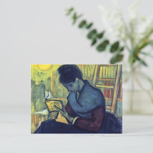De nieuwe lezer van Vincent Van Gogh Briefkaart (Staand voorkant)