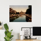 De nieuwe markt en bourse Amsterdam Poster (Thuiskantoor)