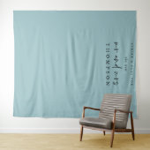 De Nieuwe Mevrouw Mevrouw Naam Trouwfoto Achtergro Wandkleed (In Situ (horizontaal))