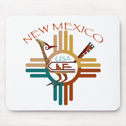 De nieuwe Mexicaanse Roadrunner en Zia Muismat (Voorkant)