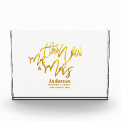 De Nieuwe Mijnheer en Mevrouw (naam, datum, locati Fotoblokken (Voorkant)