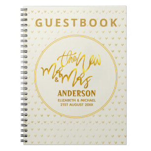 De Nieuwe Mijnheer en Mevrouw (naam,datum) Trouw G Notitieboek