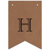 De Nieuwe Mr. & Mrs. Rustieke Kraft Trouwdag Vlaggetjes (Tweede vlag)