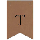 De Nieuwe Mr. & Mrs. Rustieke Kraft Trouwdag Vlaggetjes (Eerste vlag)