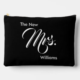 De nieuwe Mrs. Achternaam Zwart en Wit Etui