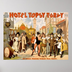 De nieuwe muzikale komedie, Hotel Topsy Turvy Poster