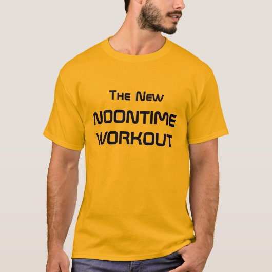 De nieuwe noontime-workout t-shirt (Voorkant)