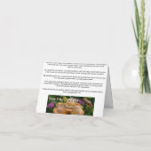 De nieuwe notecard-Libel & Daylily van de Tuinen Kaart (Achterkant)